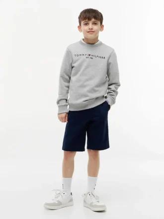 Pantaloncini chino con cintura per bambini