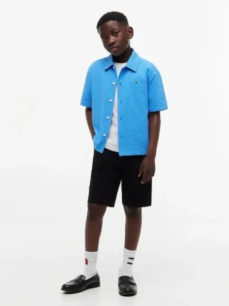 Pantaloncini chino con cintura per bambini