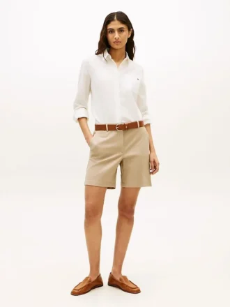 Pantaloncini chino elasticizzati da 7″
