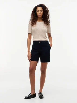 Pantaloncini chino elasticizzati da 7″