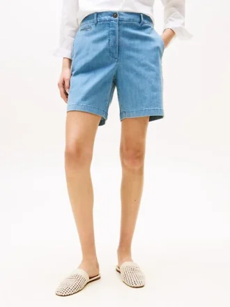 Pantaloncini chino elasticizzati da 7″