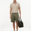 Pantaloncini chino in misto cotone e lino dal taglio comodo Pantaloncini chino in misto cotone e lino dal taglio comodo