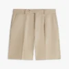 Pantaloncini chino in misto cotone e lino dal taglio comodo Pantaloncini chino in misto cotone e lino dal taglio comodo