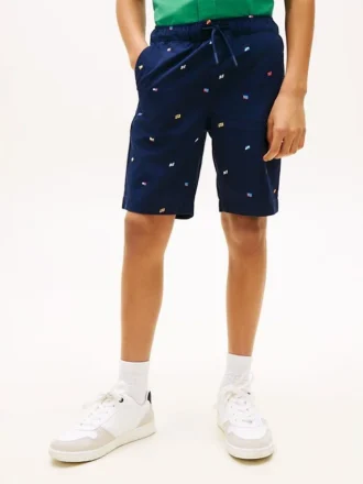 Pantaloncini con bandiera all-over per bambini