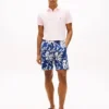 Pantaloncini con stampa tropicale e vestibilità regolare da 7″