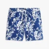Pantaloncini con stampa tropicale e vestibilità regolare da 7″