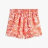 Pantaloncini con volant e stampa tropicale per bambini