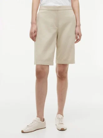 Pantaloncini da 28 cm in misto lino