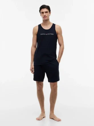 Pantaloncini da notte con logo Hilfiger