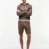 Pantaloncini da notte in piqué con logo Hilfiger Pantaloncini da notte in piqué con logo Hilfiger