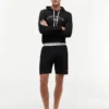 Pantaloncini da notte in piqué con logo Hilfiger