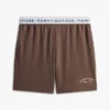 Pantaloncini da notte in piqué con logo Hilfiger Pantaloncini da notte in piqué con logo Hilfiger