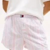 Pantaloncini da notte in popeline a righe