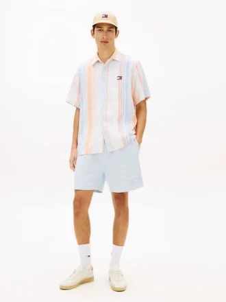 Pantaloncini da spiaggia Tommy Jeans tinti in capo