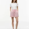 Pantaloncini elasticizzati in misto lino e cotone Pantaloncini elasticizzati in misto lino e cotone