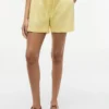 Pantaloncini elasticizzati in misto lino e cotone Pantaloncini elasticizzati in misto lino e cotone