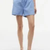 Pantaloncini elasticizzati in misto lino e cotone Pantaloncini elasticizzati in misto lino e cotone