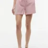 Pantaloncini elasticizzati in misto lino e cotone Pantaloncini elasticizzati in misto lino e cotone