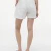 Pantaloncini elasticizzati in misto lino e cotone Pantaloncini elasticizzati in misto lino e cotone