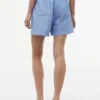 Pantaloncini elasticizzati in misto lino e cotone Pantaloncini elasticizzati in misto lino e cotone