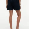 Pantaloncini elasticizzati in misto lino e cotone Pantaloncini elasticizzati in misto lino e cotone