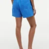 Pantaloncini elasticizzati in misto lino e cotone Pantaloncini elasticizzati in misto lino e cotone