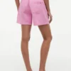 Pantaloncini elasticizzati in misto lino e cotone Pantaloncini elasticizzati in misto lino e cotone