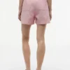 Pantaloncini elasticizzati in misto lino e cotone Pantaloncini elasticizzati in misto lino e cotone