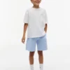 Pantaloncini elasticizzati in seersucker per bambini Pantaloncini elasticizzati in seersucker per bambini