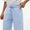 Pantaloncini elasticizzati in seersucker per bambini Pantaloncini elasticizzati in seersucker per bambini
