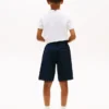 Pantaloncini elasticizzati in seersucker per bambini Pantaloncini elasticizzati in seersucker per bambini