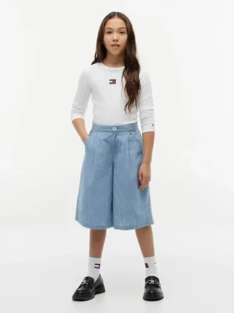 Pantaloncini in chambray per bambini