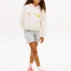 Pantaloncini in denim con orlo grezzo per bambini Pantaloncini in denim con orlo grezzo per bambini