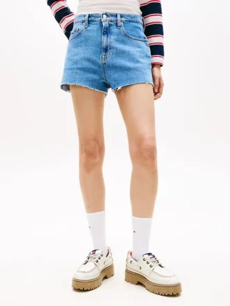 Pantaloncini in denim con orlo grezzo Tommy Jeans