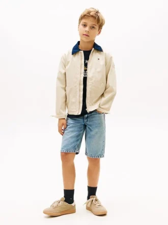 Pantaloncini in denim dritti per bambini Pantaloncini in denim dritti per bambini