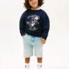 Pantaloncini in denim dritti per bambini Pantaloncini in denim dritti per bambini