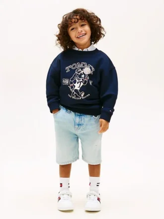 Pantaloncini in denim dritti per bambini Pantaloncini in denim dritti per bambini