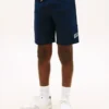 Pantaloncini in felpa a gamba larga con logo Hilfiger per bambini Pantaloncini in felpa a gamba larga con logo Hilfiger per bambini