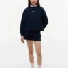 Pantaloncini in felpa con bandiera tono su tono per bambini Pantaloncini in felpa con bandiera tono su tono per bambini