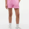 Pantaloncini in felpa con bandiera tono su tono per bambini Pantaloncini in felpa con bandiera tono su tono per bambini