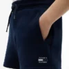 Pantaloncini in felpa con bandiera tono su tono per bambini Pantaloncini in felpa con bandiera tono su tono per bambini