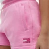 Pantaloncini in felpa con bandiera tono su tono per bambini Pantaloncini in felpa con bandiera tono su tono per bambini
