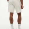 Pantaloncini in felpa con logo bandiera ondulata, vestibilità regolare Pantaloncini in felpa con logo bandiera ondulata, vestibilità regolare