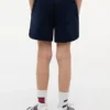 Pantaloncini in felpa con logo bandiera tono su tono per bambini Pantaloncini in felpa con logo bandiera tono su tono per bambini