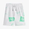 Pantaloncini in felpa con logo misto su tutta la superficie per bambini Pantaloncini in felpa con logo misto su tutta la superficie per bambini