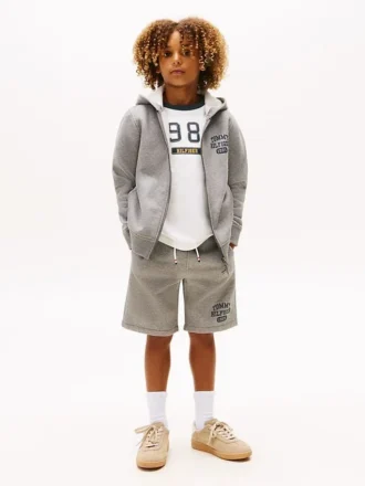 Pantaloncini in felpa con logo per bambini