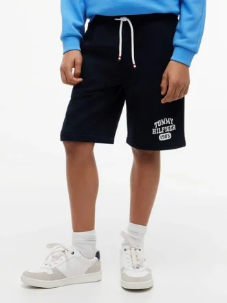 Pantaloncini in felpa con logo per bambini
