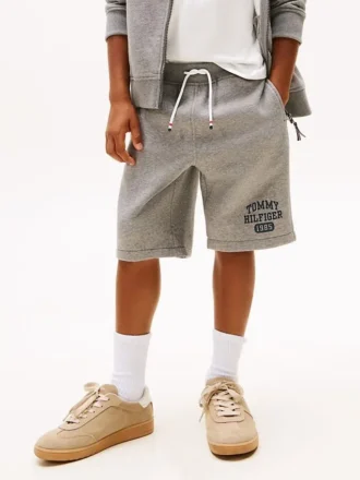 Pantaloncini in felpa con logo per bambini