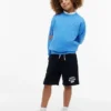 Pantaloncini in felpa con logo per bambini Pantaloncini in felpa con logo per bambini