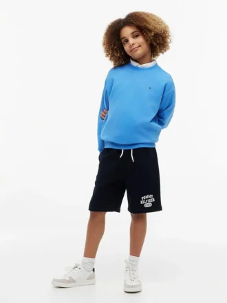 Pantaloncini in felpa con logo per bambini